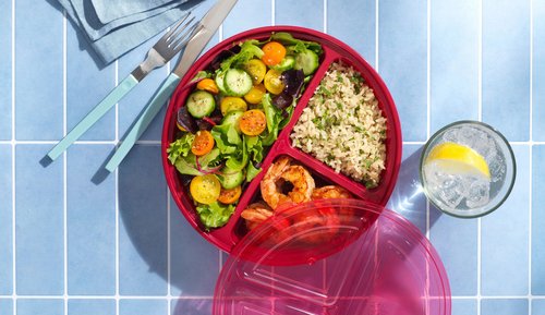 Clear meal prep container